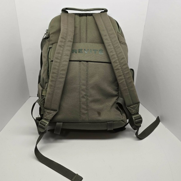Brevité Camera Backpack Olive Green Travel Bag Multi-Pocket Laptop Compartment - Picture 2 of 13